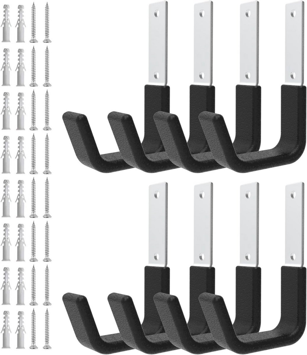 Heavy Duty Muurhaken voor Garage Opslag - 8 Stuks