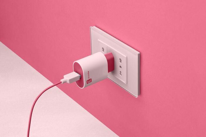 Cellular Line Carica Batterie Achusbsmart12wp-rosa