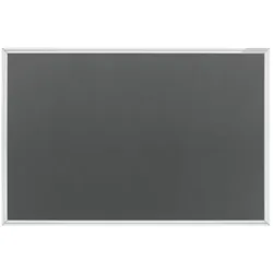 Magnetoplan Pinnwand Moderations- Präsentationswand Textilboard SP -   900x600cm - Grau -Textil - Aluminiumrahmen