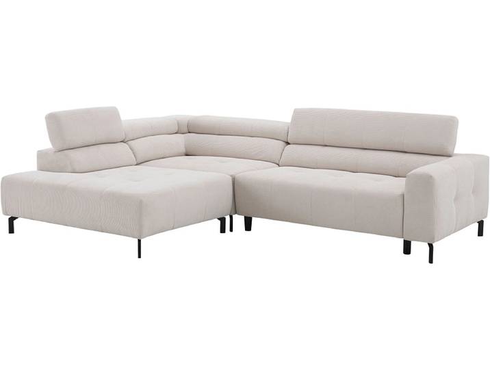 Ecksofa HAMILTON Stoff beige