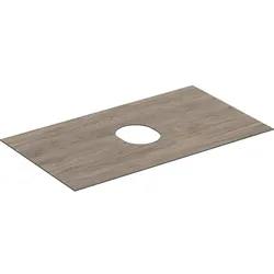 Geberit VariForm Abdeckplatte für Unterschrank f. Aufsatzwaschtisch mit einer Schublade B=90cm, Nuss 244678001