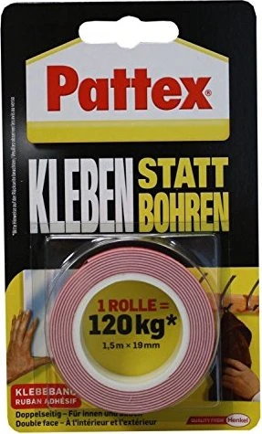 Pattex Kleben statt Bohren Klebeband, Blisterpackung,