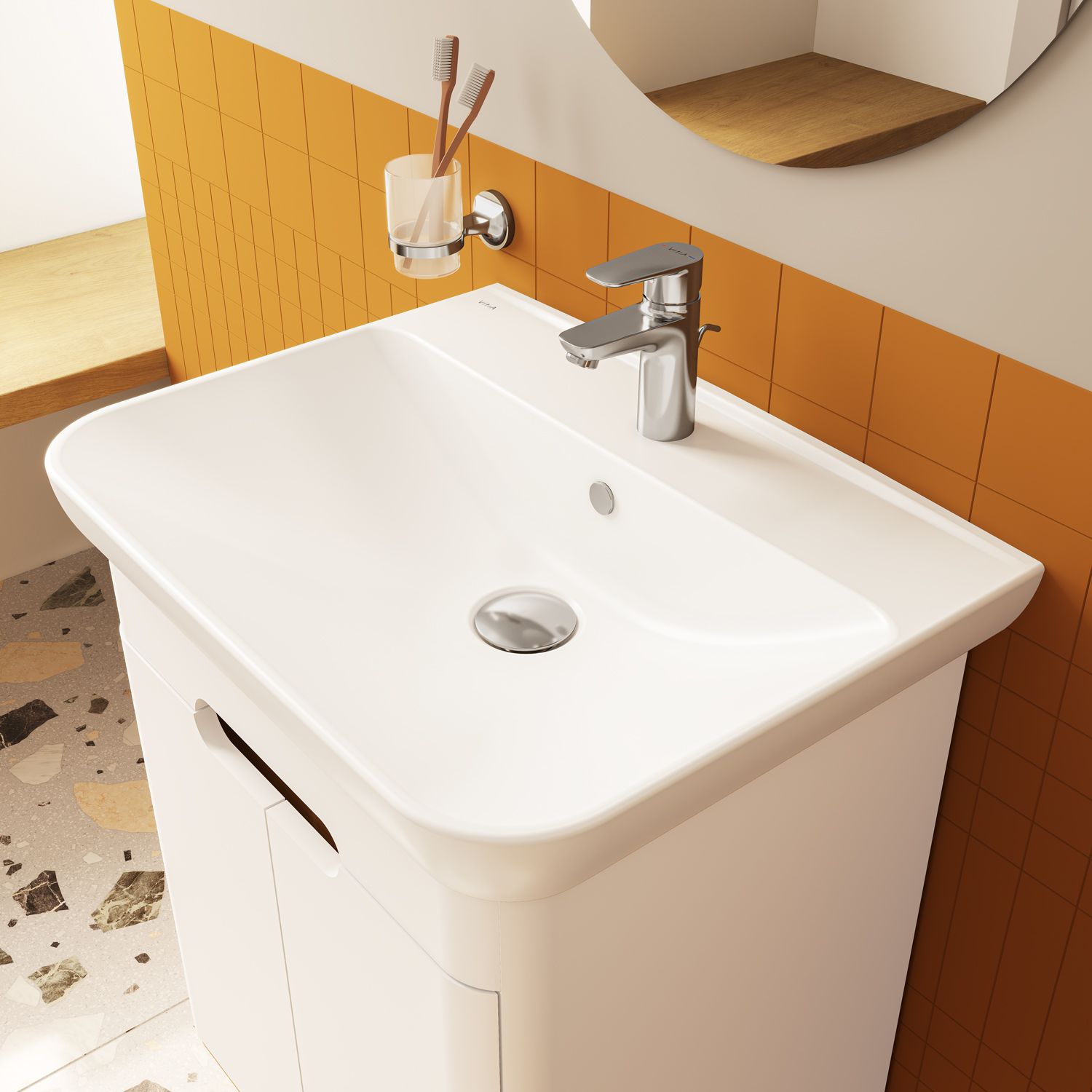 VitrA Sento Waschtisch unterbaufähig 63 x 48,5 cm