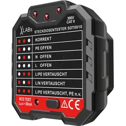 VAL SDT0010 - Steckdosentester mit RCD-Prüfung
