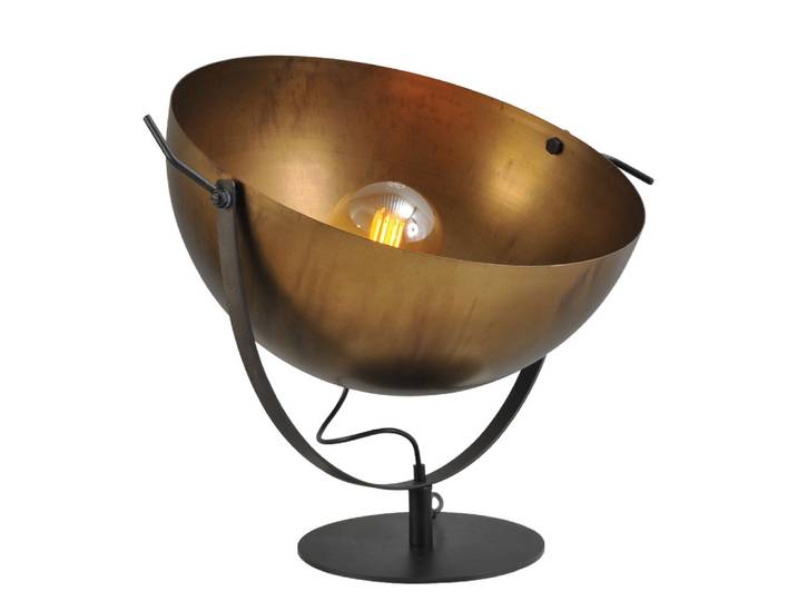 Antiek koperen staande lamp Industria Uplight 50 Masterlight - 4197-10-10-B