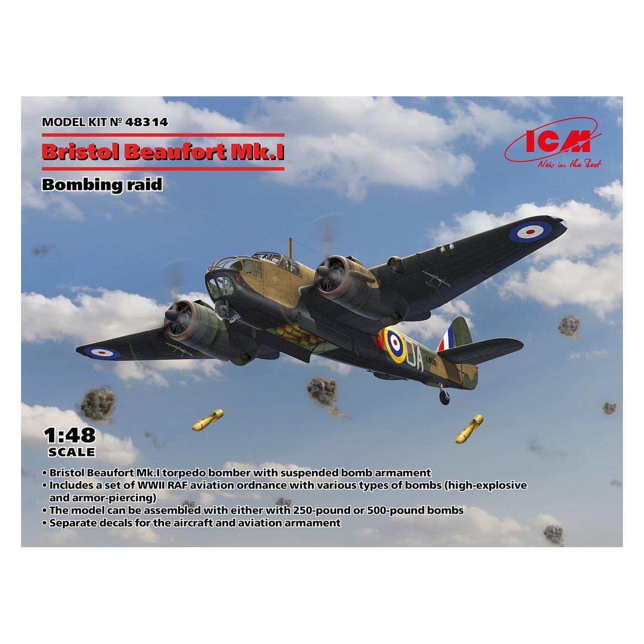 ICM Bristol Beaufort Mk.I. Bombing raid (48314)