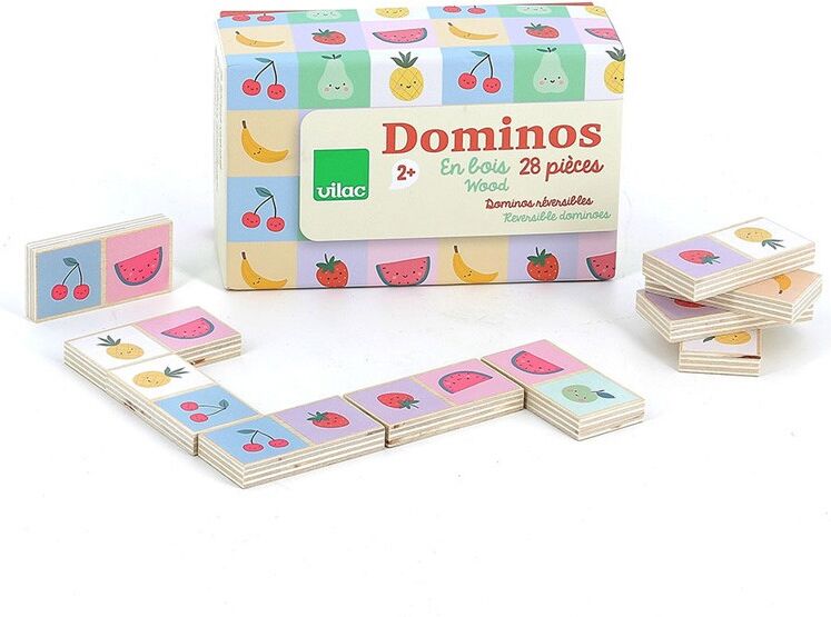 Dominos en bois Fruits et légumes Sarah Betz - Vilac
