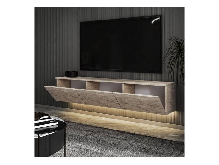 DEMA Home TV-Schrank Neon TV-Möbel hängend, incl. Beleuchtung Breite/Höhe/Tiefe: 160/35/32 cm