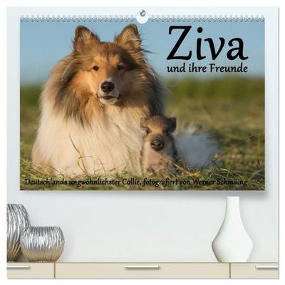 Ziva und ihre Freunde (hochwertiger Premium Wandkalender 2027 DIN A2 quer), Kunstdruck in Hochglanz