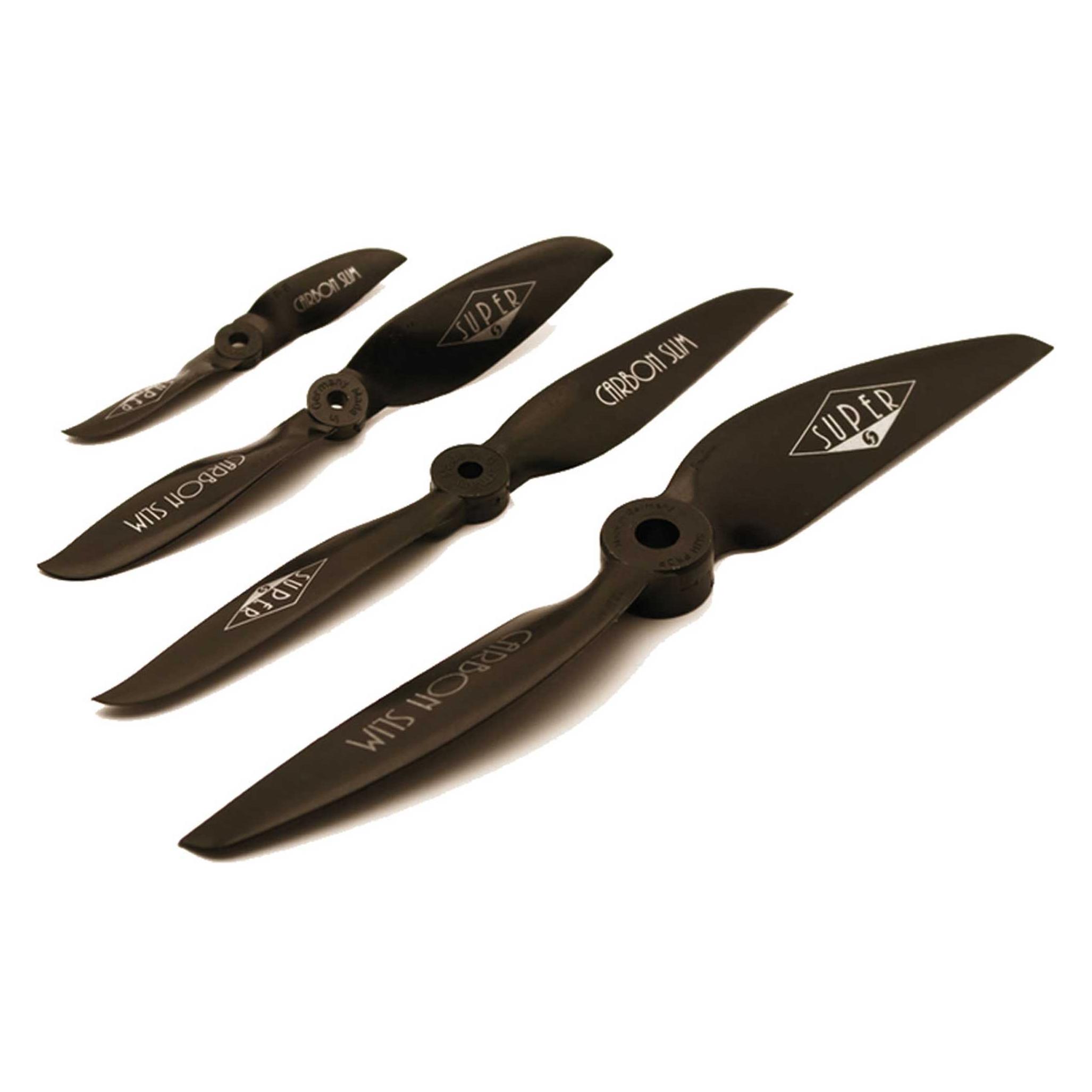 Super carbon slim 9x5" 23x12 cm schwarz 1stk. luftschraube (2131.9X5)