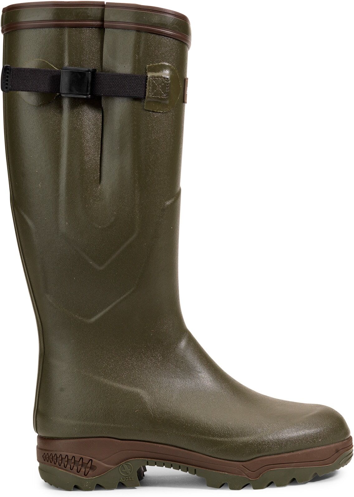 Gummistiefel AIGLE "Parcours Iso 2", Damen, Gr. 44, grün (kaki), Obermaterial: 100% Gummi rubber., Schuhe Gummistiefel