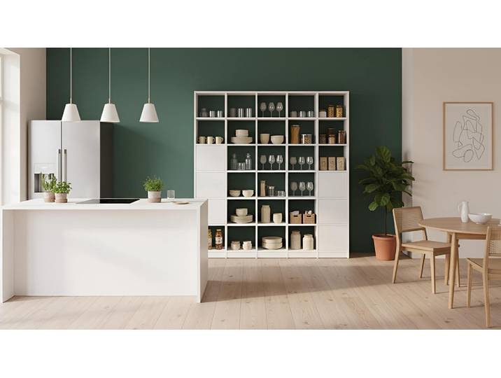 Étagères bibliothèque en MDF sur mesure MDF mélaminé MDF Blanc mat