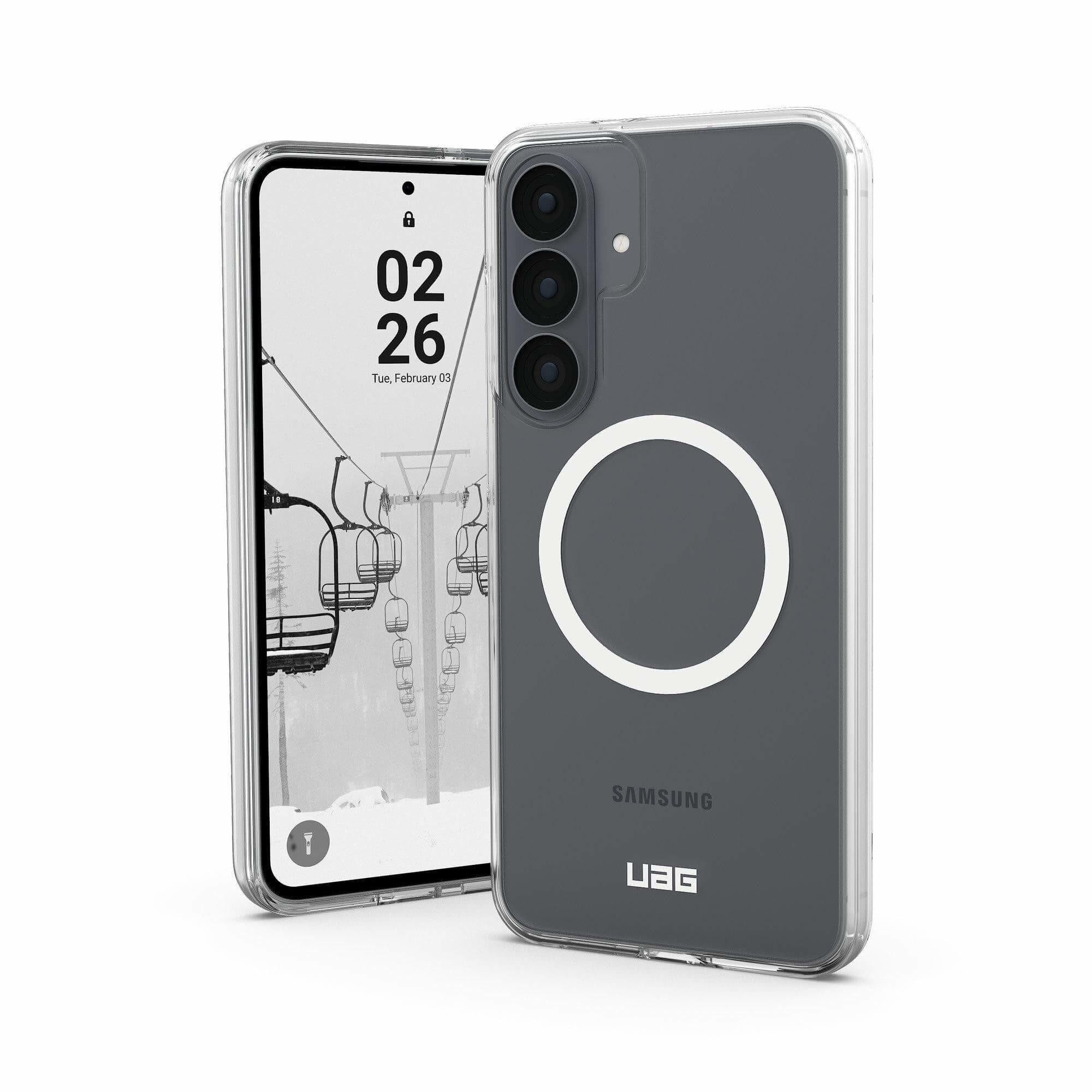 UAG Urban Armor Gear Scout Clear Case mit Magnet-Modul für Samsung Galaxy S26 FE ice