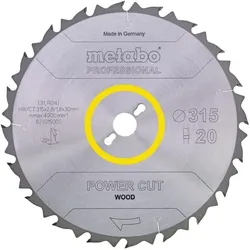Metabo, Sägeblatt, HM-Kreissägeblatt Ø 254 x 30 m