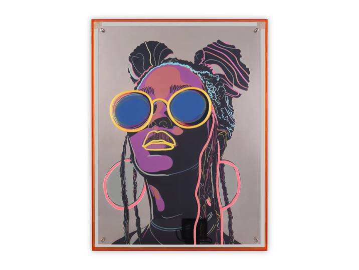 LED-Bild Amira Buns Acrylglas Multicolor 65 x 85 x 4cm