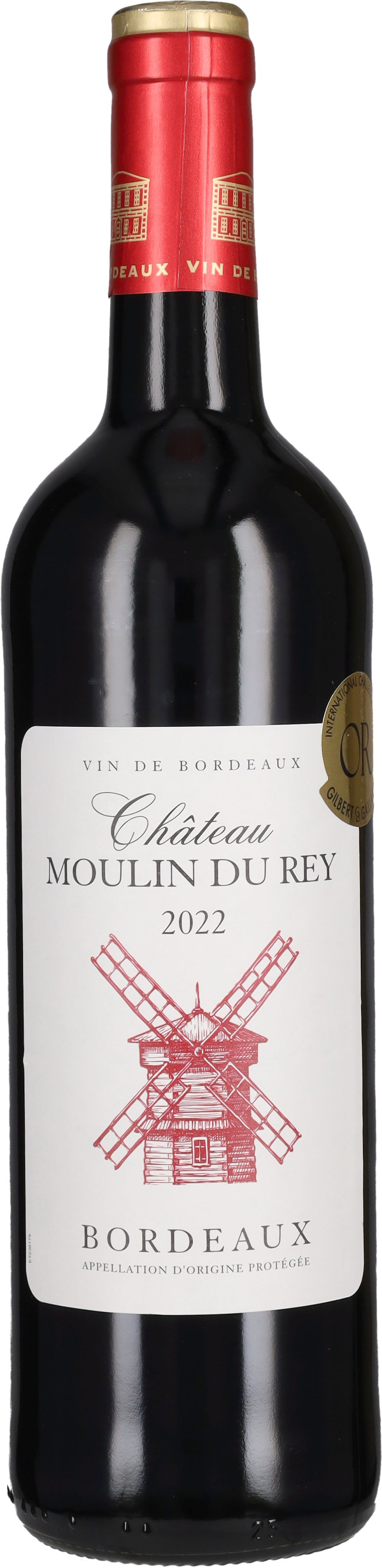 Bordeaux Rouge Chateau Moulin du Rey 2022