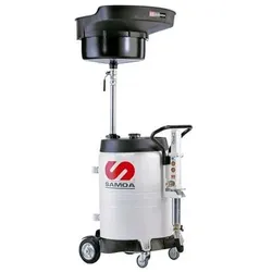 Fahrbarer Altölsammler, mit Sammeltrichter, 100 Liter, mit Absaugpumpe