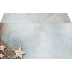 Sigel Weihnachtsumschläge DU430, DIN lang, Glamorous Christmas, ohne Fenster, 50 Stück