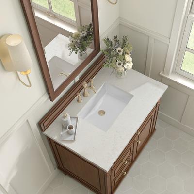 James Martin Furniture "James Martin Vanities Lorelai 36"" Single Vanity, Mid-Century Walnut"