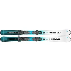 HEAD Kinder All-Mountain Ski Supershape Team Easy + JRS 4.5 GW C, Größe 97 in Weiß Weiß