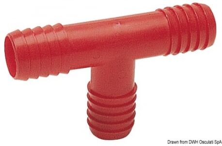 Osculati Raccordo nylon a T per tubazioni acqua 25