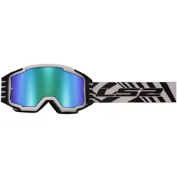 LS2 Crossbrille Charger Pro – Weiß/Iridium