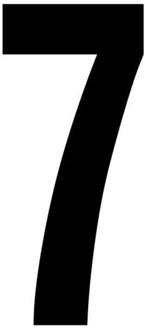 RZB Ziffer 7 sw 100mm 99222.013.7)