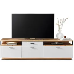 IDEAL Wohnen TV-Lowboard Basset Dekor Weiß