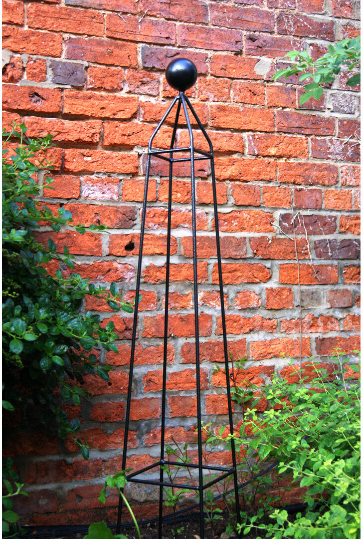 Ophelia & Co. Millbury Obelisk Trellis Black 131.9cm H x 22cm W x 22cm D