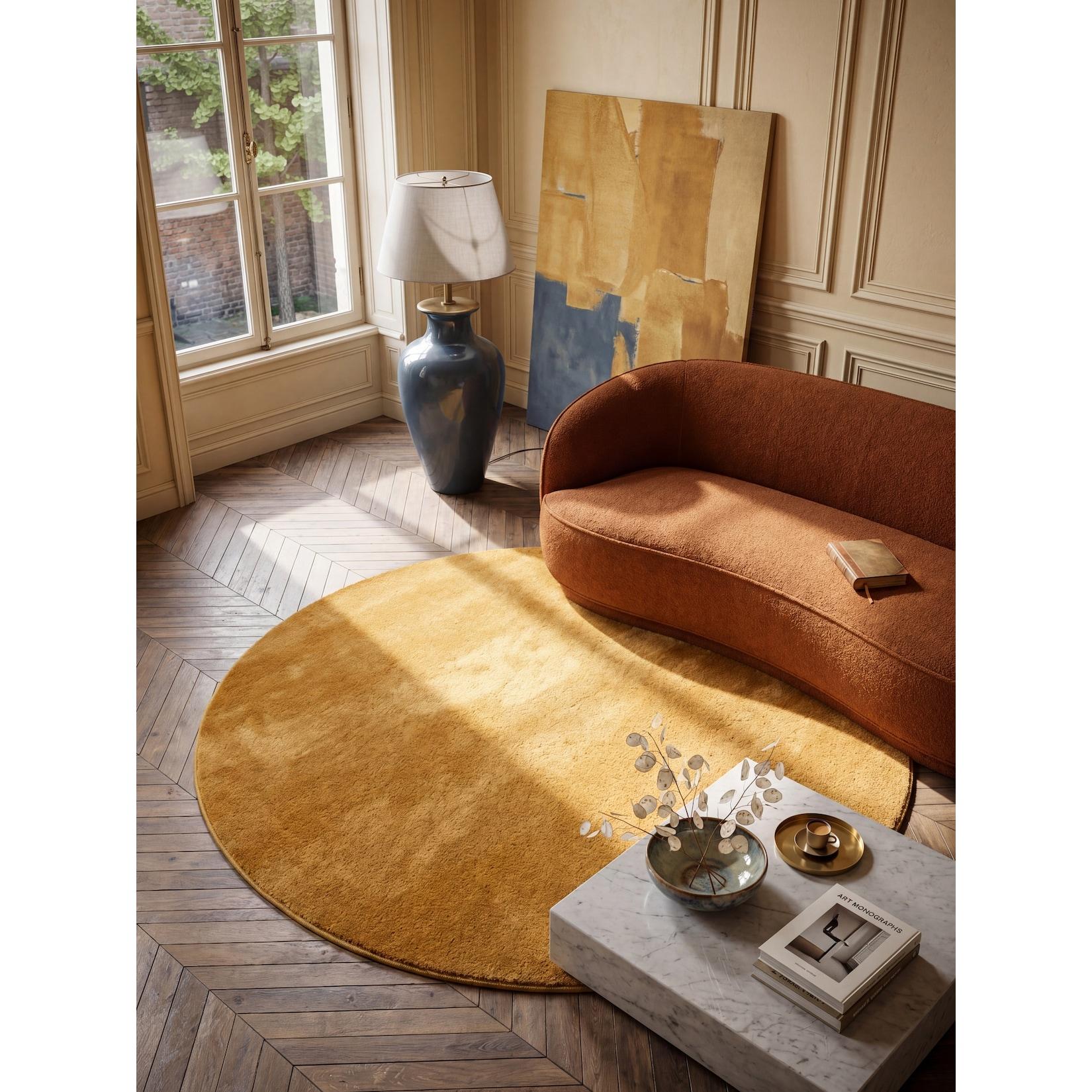 Teppich Antirutsch Gold 120x120 cm - ALDAN Kadima Design
