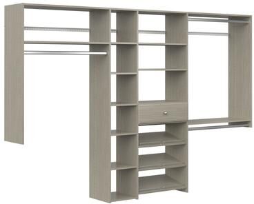 Easy Track 9 Ft. W. Premium Laminate Closet Kit