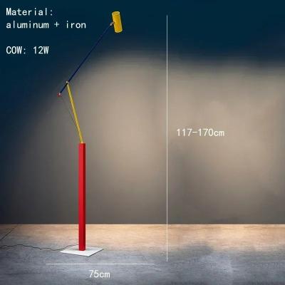Uplift Essentials Nordic Colorful Floor Lamp Height Adjustable Simple Art Reading Lamp For Bedroom Decor & Living Room Corner style A warm White
