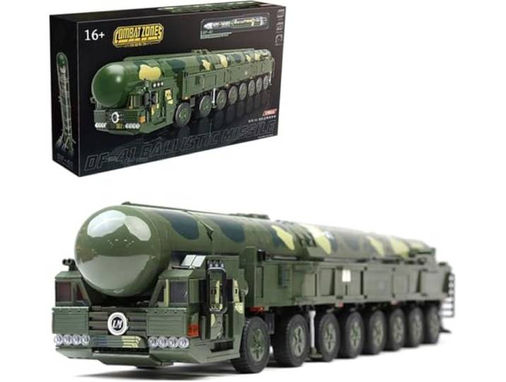 KeKeDuo Technik Panzer Bausteine, 1868 Klemmbausteine Militär DF-41 Ballistische Rakete Modellbausatz Konstruktionsspielzeug Kompatibel mit Andere Marken