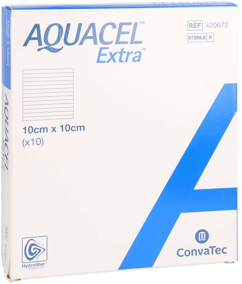 Aquacel Extra 10x10 cm Kompressen 10stk