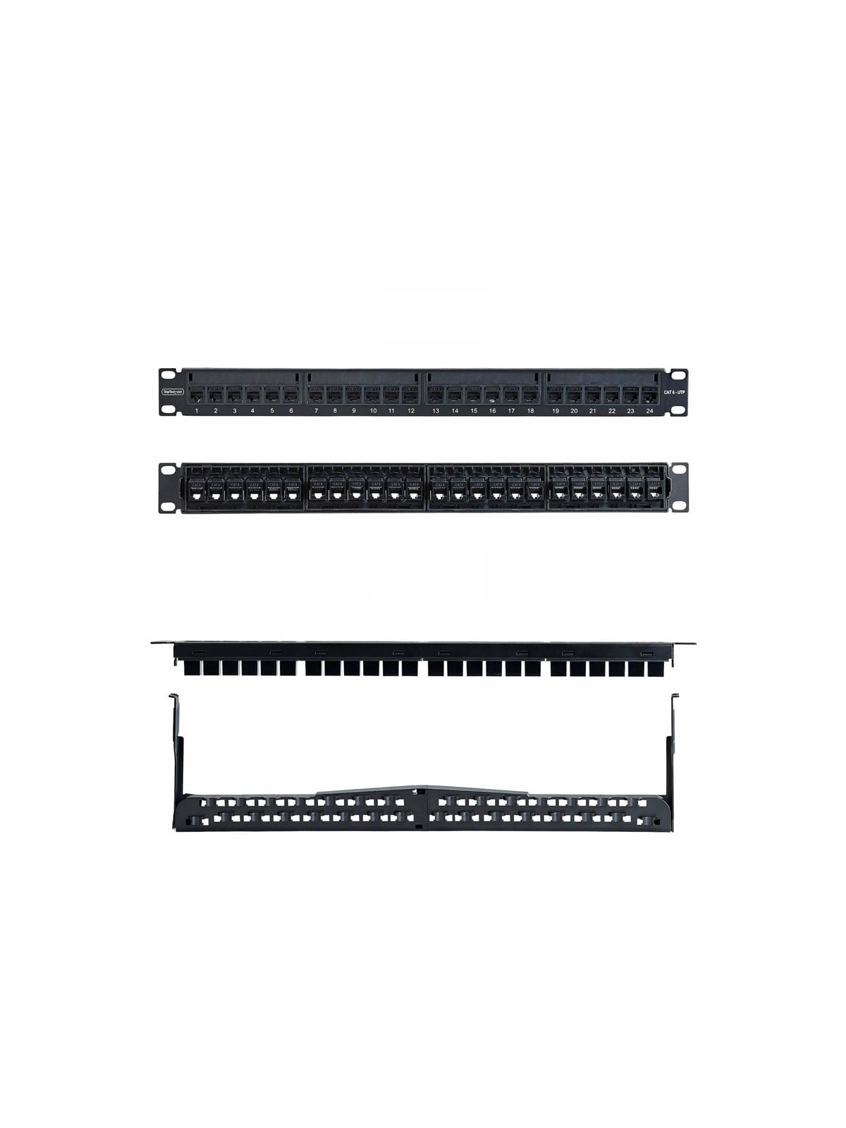 StarTech.com patch panel - 1U - 19"