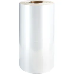 Feinschrumpffolie aus Polyolefin (Halbschlauch), transparent, 19 μm Stärke, Rolle mit 1.067 m 450/450 mm