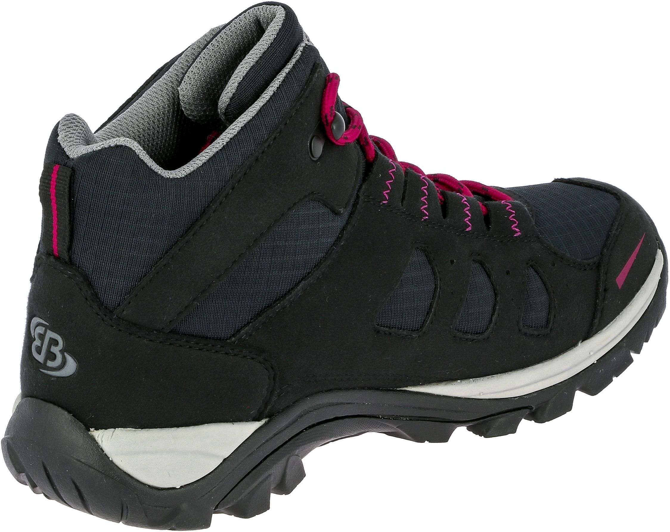 Wanderschuh BRÜTTING "Outdoorschuh Mount Frakes High", Damen, Gr. 39, Textil, schwarz, Synthetik, Schuhe Wanderschuh schwarz 39, Textil
