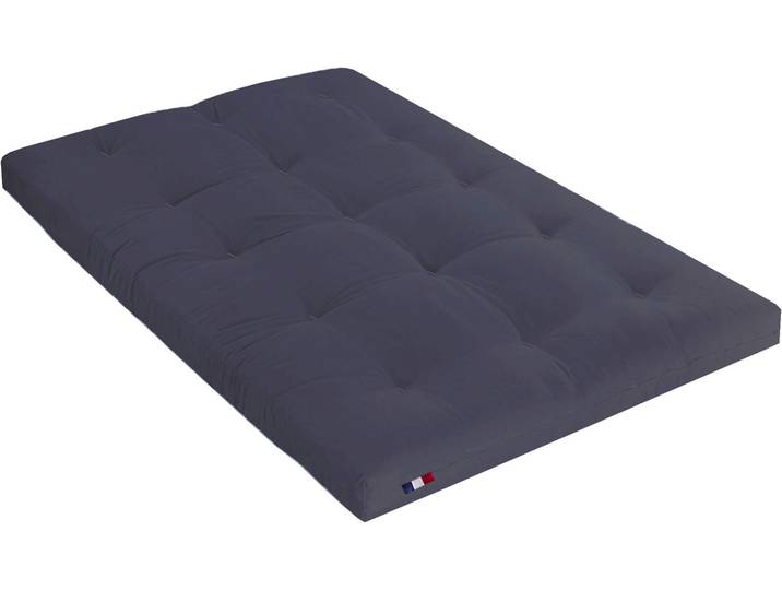 Matelas futon coeur en mousse à mémoire de forme, anthracite 160x200