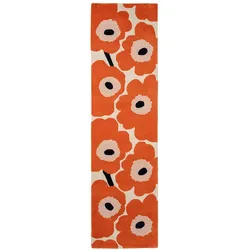 Läufer Marimekko Unikko Brink & Campman orange rot, Designer Maija Isola, 80x1.7 cm