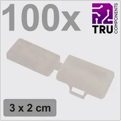 Tru Components, Kabelverbindung Zubehör, TC-12888604 T24CA083 Zeichenträger Beschriftungsfläche: 18 x 30