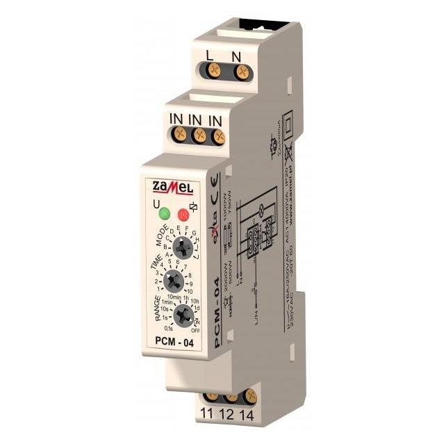 Zamel Zeitrelais 16A 1NO/NC 230V AC PCM-04 (PCM-04)