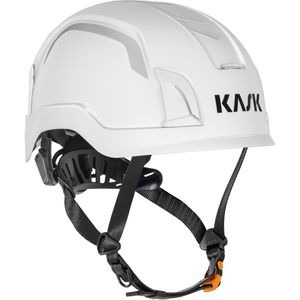 KASK Schutzhelm Zenith-X Hi Viz, EN 397, EN 12492, EN 50365, mit 4-Punkt-System & Kinnriemen, Größe 52-63, weiß