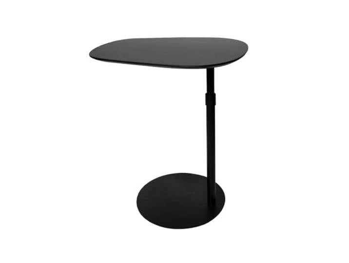 2WFYJNITP Wohnzimmer Verstellbarer Sofa-Beistelltisch aus Holz mit pneumatischem Hub Mittelstück(Schwarz)