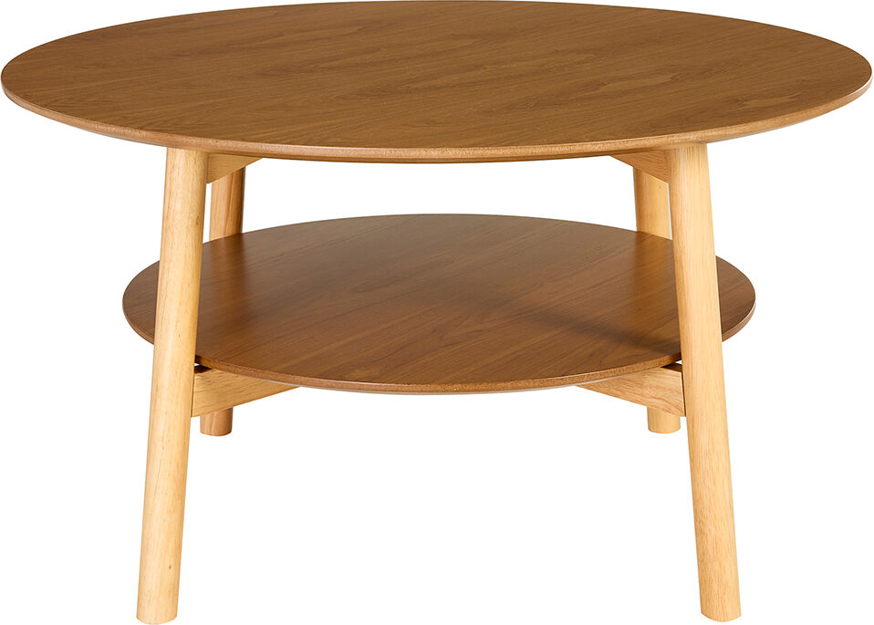 Miliboo Beistelltisch rund aus hellem Holz D80 cm MALVA