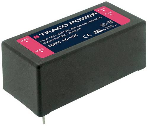 TracoPower TMPS 15-124 AC/DC-Printnetzteil 24 V/DC 0.6A 15W