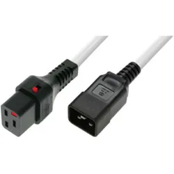 MicroConnect, Verlängerungskabel, Powercord C19 IEC Lock - C20 (2 m, CEE 7/4)