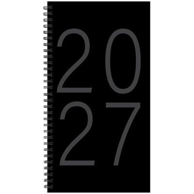 Black 2027 3.5 X 6.5 Softcover Weekly Spiral