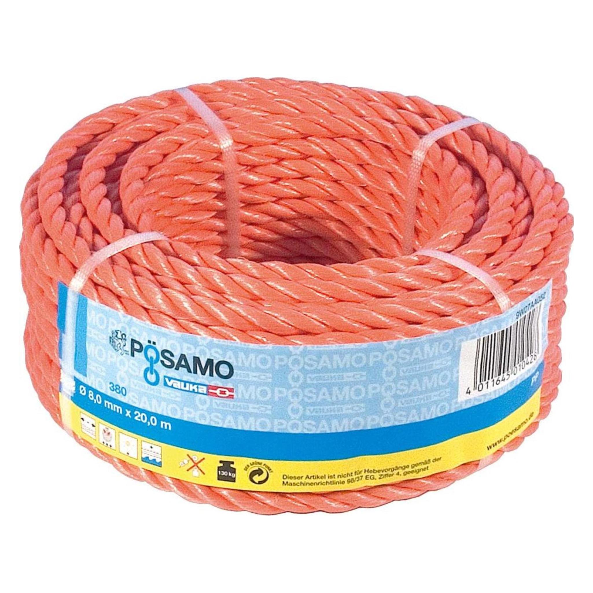 Magni Seil gedr. PPD 10mm a 25m orange (25 m) (4011645010411)