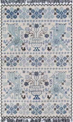 Momeni Tahoe Hand-tufted Wool Blue Area Rug