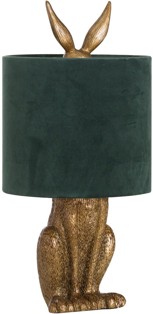 Astoria Grand Gadson Resin Novelty Lamp Gold/Green 127cm H X 63.5cm W X 63.5cm D